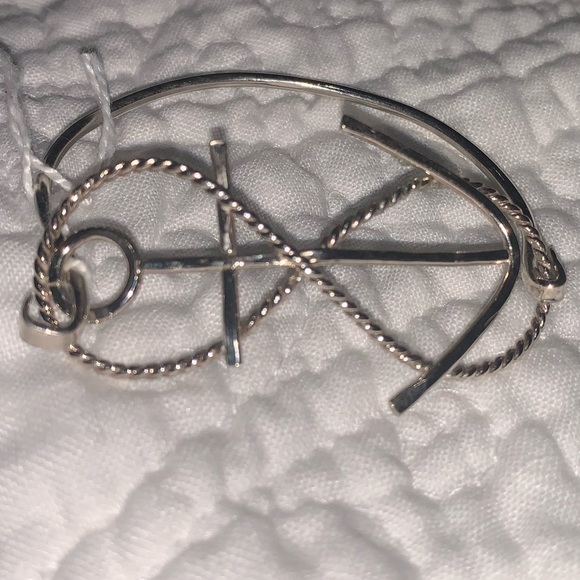 Sterling Silver Anchor Bracelet - Picture 2 of 7